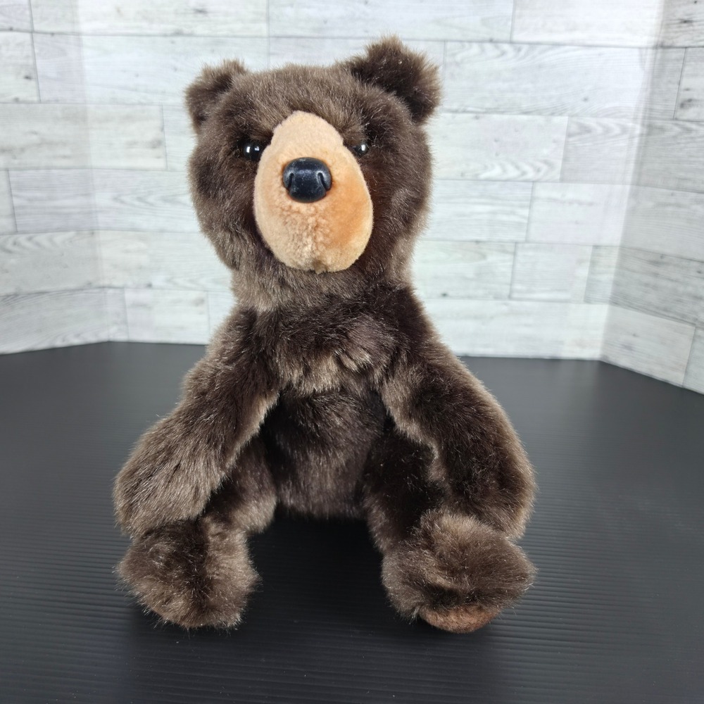 Douglas Cuddle Toy Brown Grizzly Bear Plush Stuffed Animal Realistic 11 inch